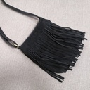 Genuine Leather Fringe Shoulder Bag – Vintage Boho Style