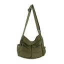 [IMPORT PENDING] Women's School Messenger Bags For Women Shoulder Ladies Designer Handbag Solid Large Capacity Casual Canvas Shoulder Female Bags