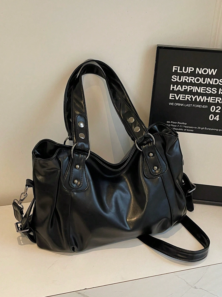 Multi-Compartment Shoulder Bag