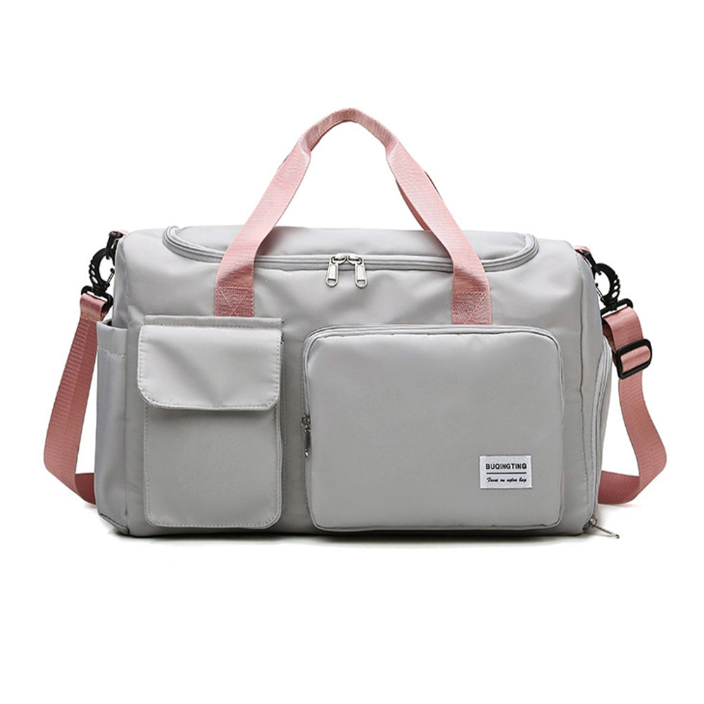 Waterproof and Lightweight Zipper Sports Gym Bag With Shoe Compartment