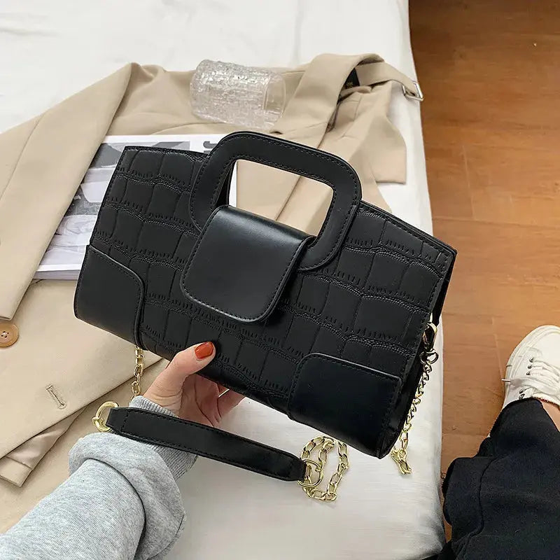Croc chain bag