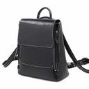 2025 new genuine leather women's backpack with European and American style, fashionable trend, oil wax retro cowhide women's backpack