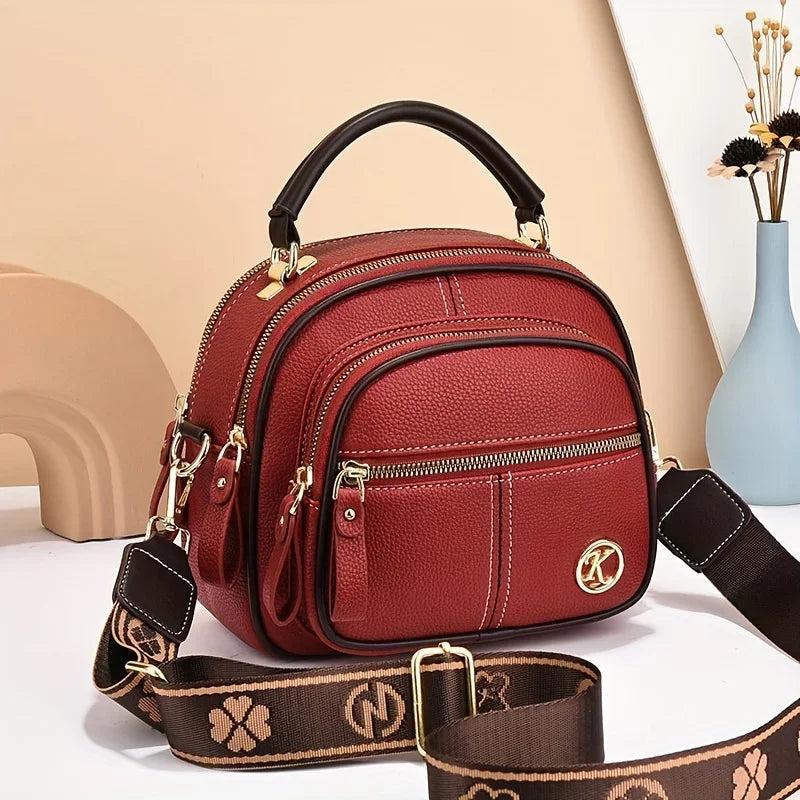 Classic Crossbody Leather Bag™ | Elegante Borsa a Tracolla