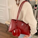 Price 4.86 USD, Weight 370g Price Red Love Earphone Large Capacity Long Handle Shoulder Bag