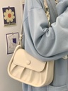Price 4.19 USD, Weight 420g Women's Small Square Pleated All-match Shoulder Messenger Bag