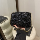 Price 1.74 USD, Weight 90g Contrast Color And Versatile Sequined Underarm Bag For Women