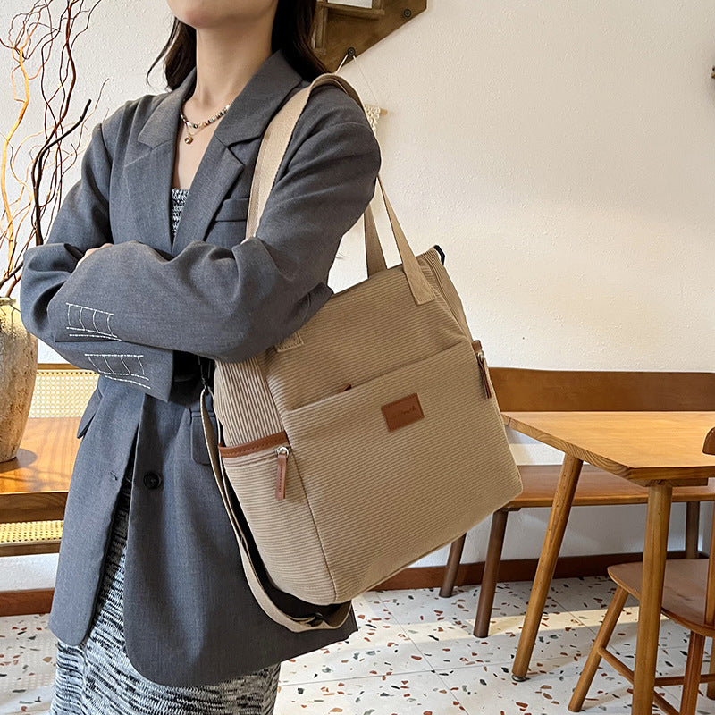 price 4.02usd weight 310g Fashion New Corduroy Tote Bag For Women