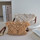 price 5.11usd weight 320g Doudou Crossbody Cotton Thread Woven Bag Women