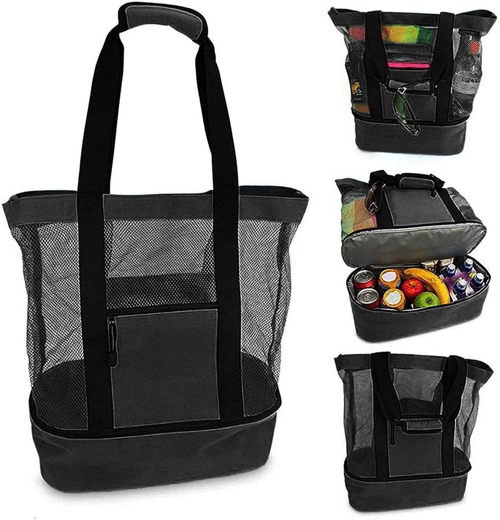 price 14.40usd 236g weight Waterproof Beach Bag With Cooler Compartment - Beach Bags Waterproof Sandproof For Women, Pool Bag & Beach Tote Bag