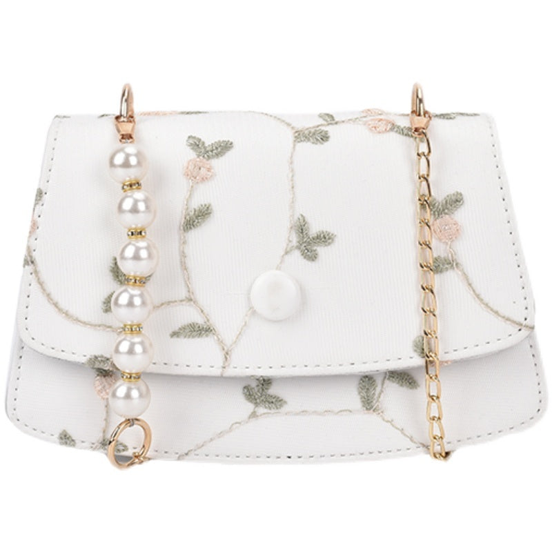 price 2.95usd weight 250gThis year"s Popular Small Bag Women"s Bag Summer New Fashion Versatile Net Red Chain Pearl Bag Messenger Bag