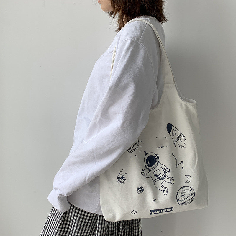 price 1.8usd weight 270g Vest Style Canvas Bag Women''s Single Shoulder Korean Version