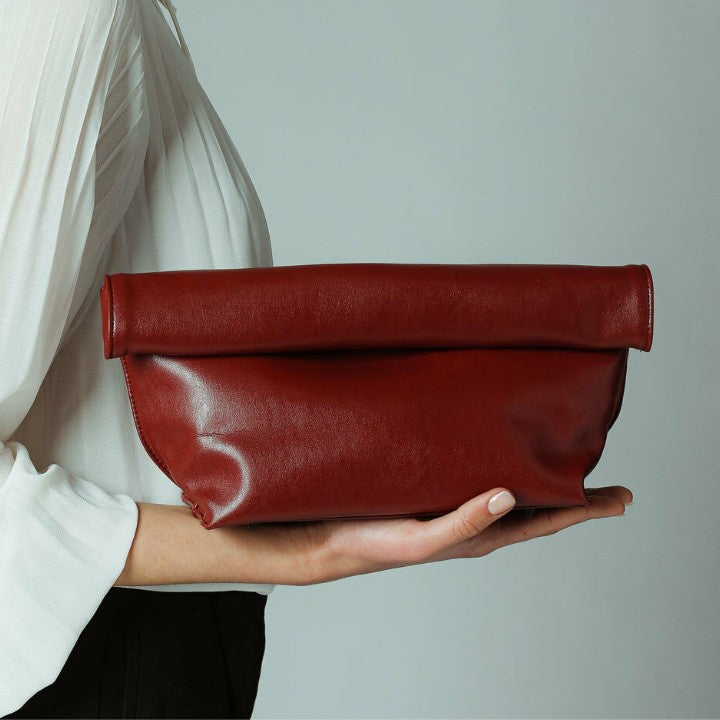 Price 12.24 USD-Weight 572g New Trendy Simple Curling Envelope Fashionable Elegant Clutch Bag For Women