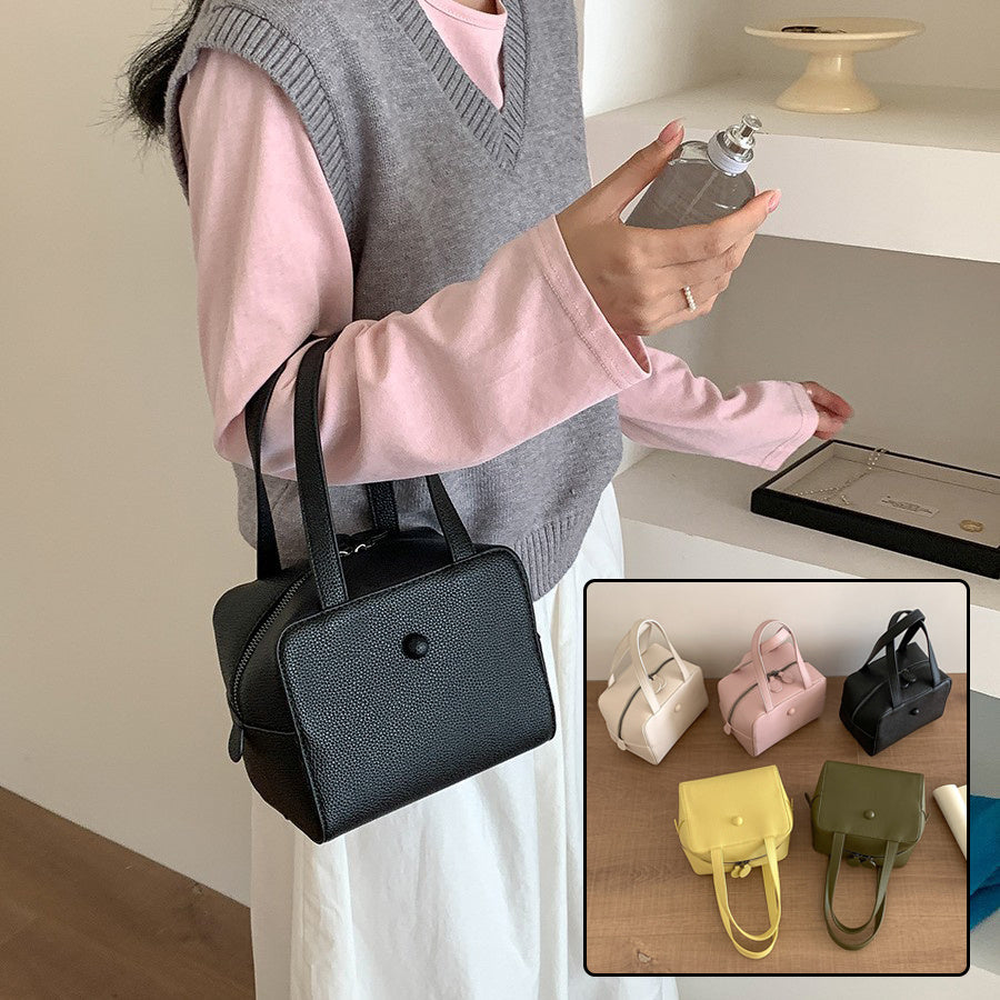 Price 
7.30 USD-Weight 350g Small Square Shoulder Bag Women Simple Frosted Handbag