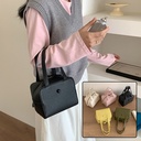 Price 
7.30 USD-Weight 350g Small Square Shoulder Bag Women Simple Frosted Handbag
