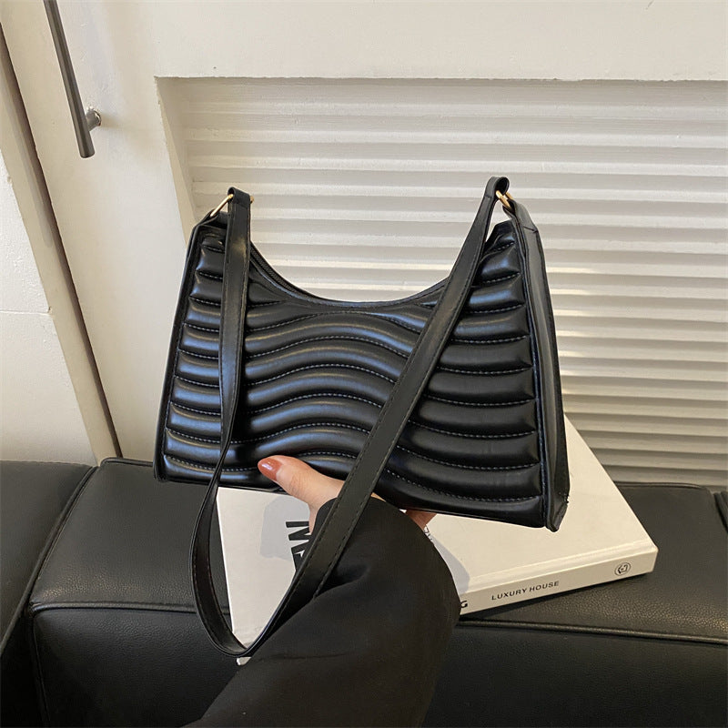 Price 1.65 USD - Weight 200g Commuter Simple Textured Underarm Bag For Women