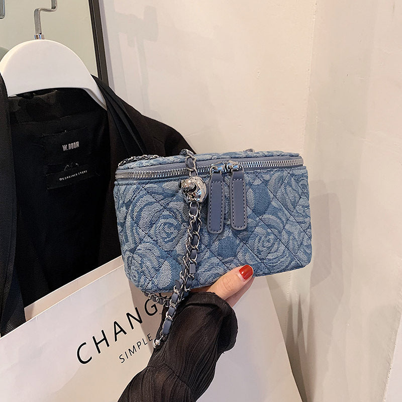 Price 4.19 USD-Weight 370g Women's Fashion Denim Shoulder Messenger Bag