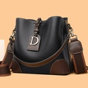 Price 7.13
USD - Weight 565g Retro Bucket Hand Shoulder Soft Leather Cross-body Bag