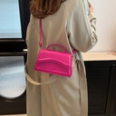 Price 2.46 USD-Weight 210g Colorful Shoulder Messenger Bag Stylish Good Texture Solid Color Women's