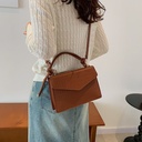 Price 2.81 USD, Weight 350g Solid Color Casual Retro Crossbody Portable Shoulder Bag