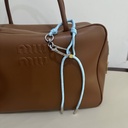 Ins blogger's same MIU series colored baseball car keychain bag pendant mobile phone hanging nylon rope woven bag hanging