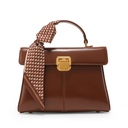 ITAMOOD Genuine Leather Women's Bag Luxury Branded Women's Handbag Fashionable and Versatile Crossbody Bag With Scarf Decor