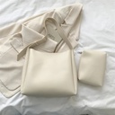 Leder-Shopper-Tasche für Damen – Elegante Schultertasche mit großer Kapazität