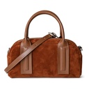 2024 Fashionable Suede Women Bag Retro Frosted Real Leather Armpit Shoulder Bag Lady Red Handbag Trendy Crossbody Messenger Bags