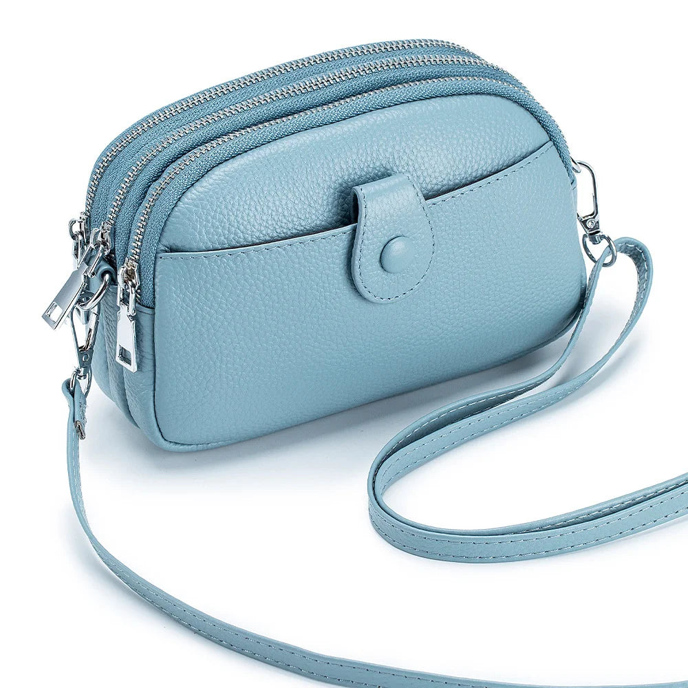 Stylish Genuine Leather Crossbody Messenger Bag