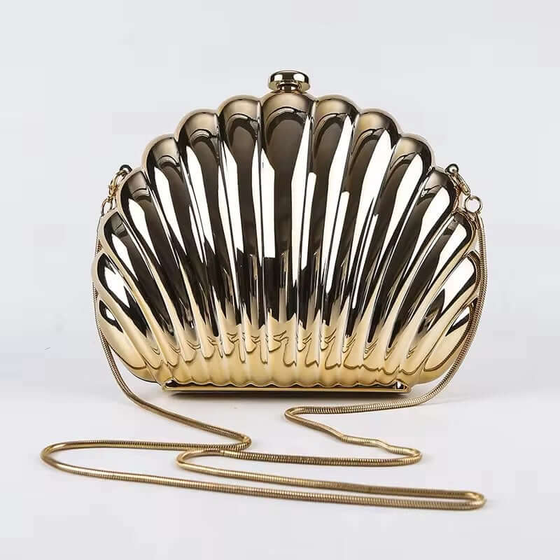 EVIE METAL HANDBAG IN SHELL DESIGN