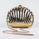 EVIE METAL HANDBAG IN SHELL DESIGN