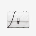 Small Square Bag for Women PU New Small Fragrant Wind Ling Grid Chain Bag