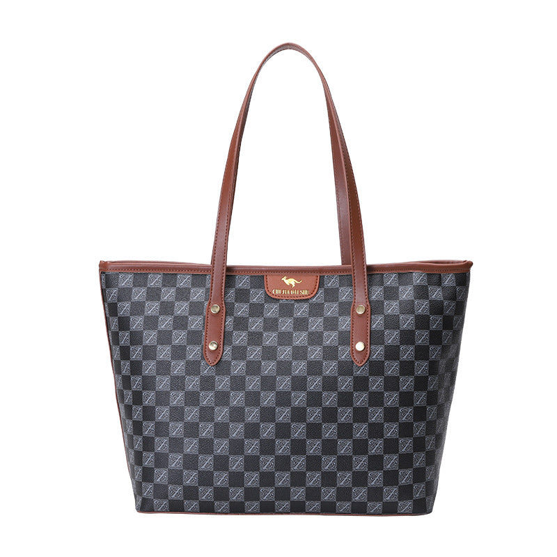 High-end Large Bag New Trendy Light Luxury Women Bag Shoulder Bag Large Capacity Commuting Versatile Hand Tote Bag