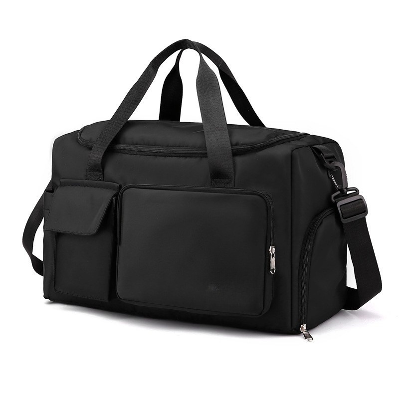 Large capacity fitness bag for women, dry wet separation yoga outdoor sports travel bag, independent shoe compartment, hand-held shoulder bag