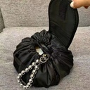 Lazy drawstring makeup bag