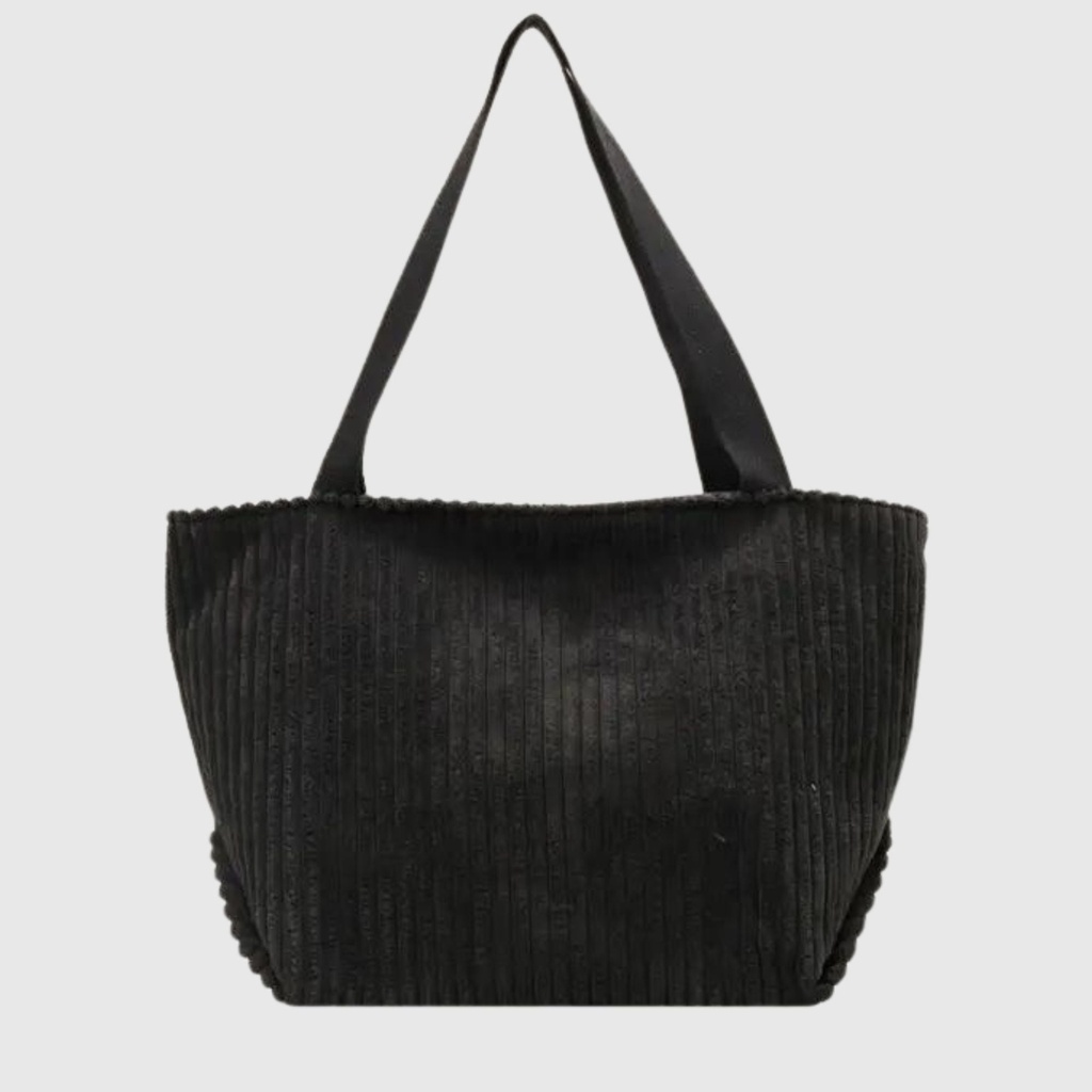 Women's corduroy shoulder bag
