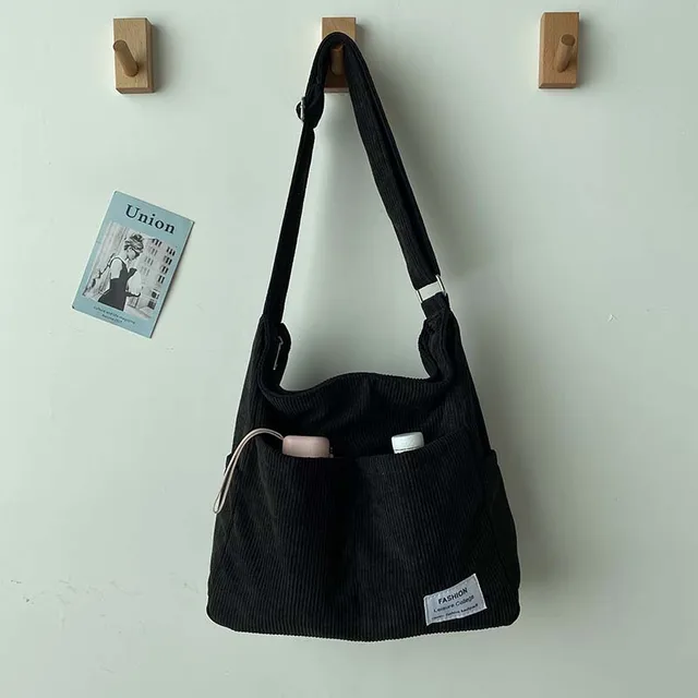 Cord Tote Tasche 2023 Fashion Leisure College Style Original Brand Frauen Mode Schulter Tasche Weibliche Shopper Beiläufige Feste Farbe Multi-Tasche Große Kapazität Designer Handtasche