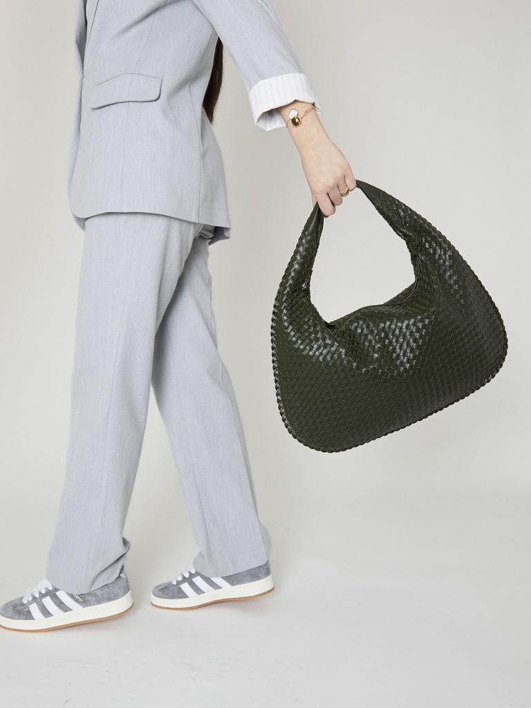 Everyday Leather Bag  Hunter Green
