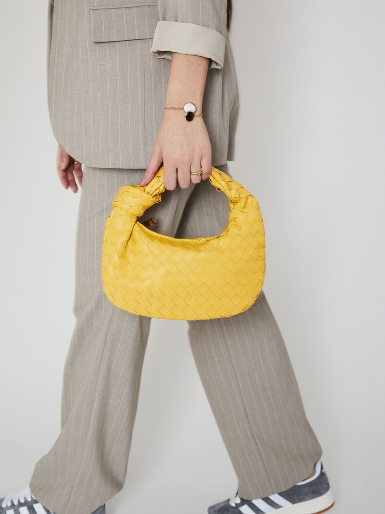 Mini Everyday Leather Bag  Yellow