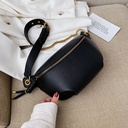 2023 New Women's Bag Korean Version Fashion Outdoor Travel Chest Bag Chain One Shoulder Crossbody Bag Simple Handbag