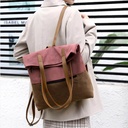 Canvas women's bag leisure travel backpack women's handbag shoulder bag backpack