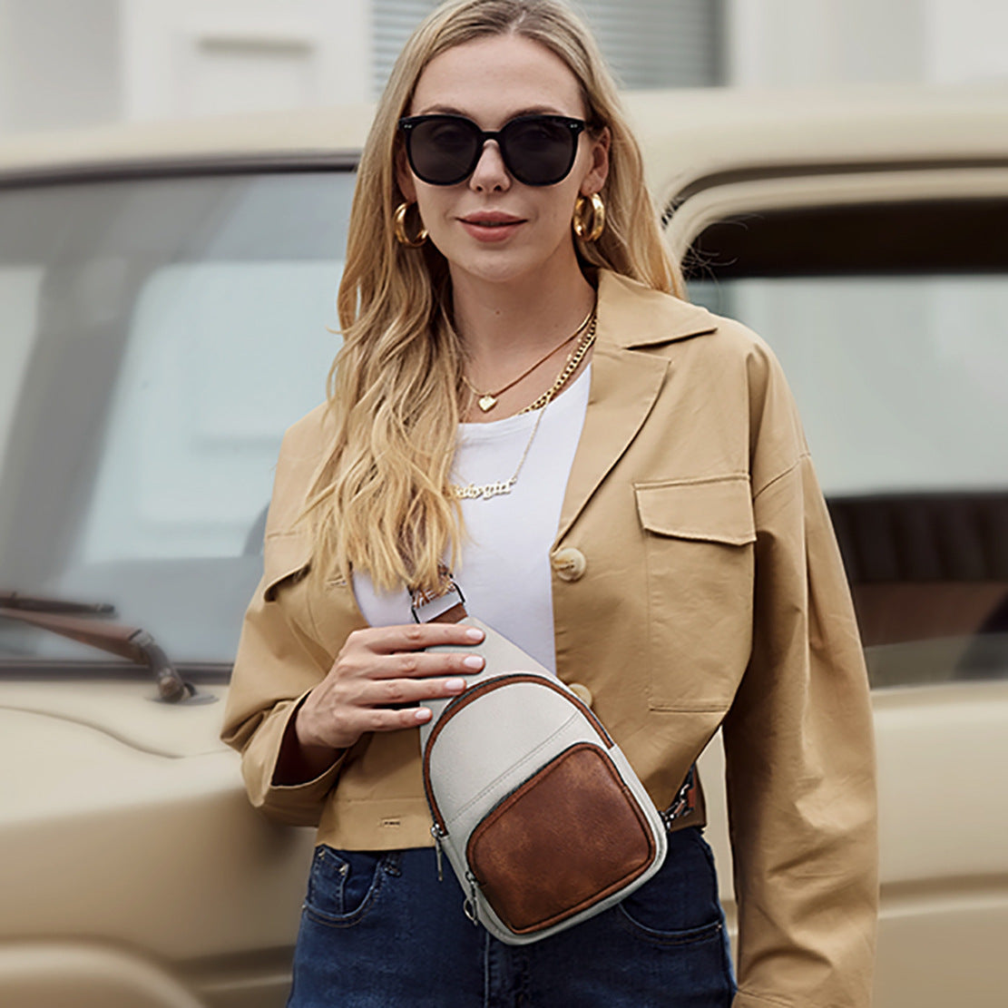 Beige Ribbon Brown