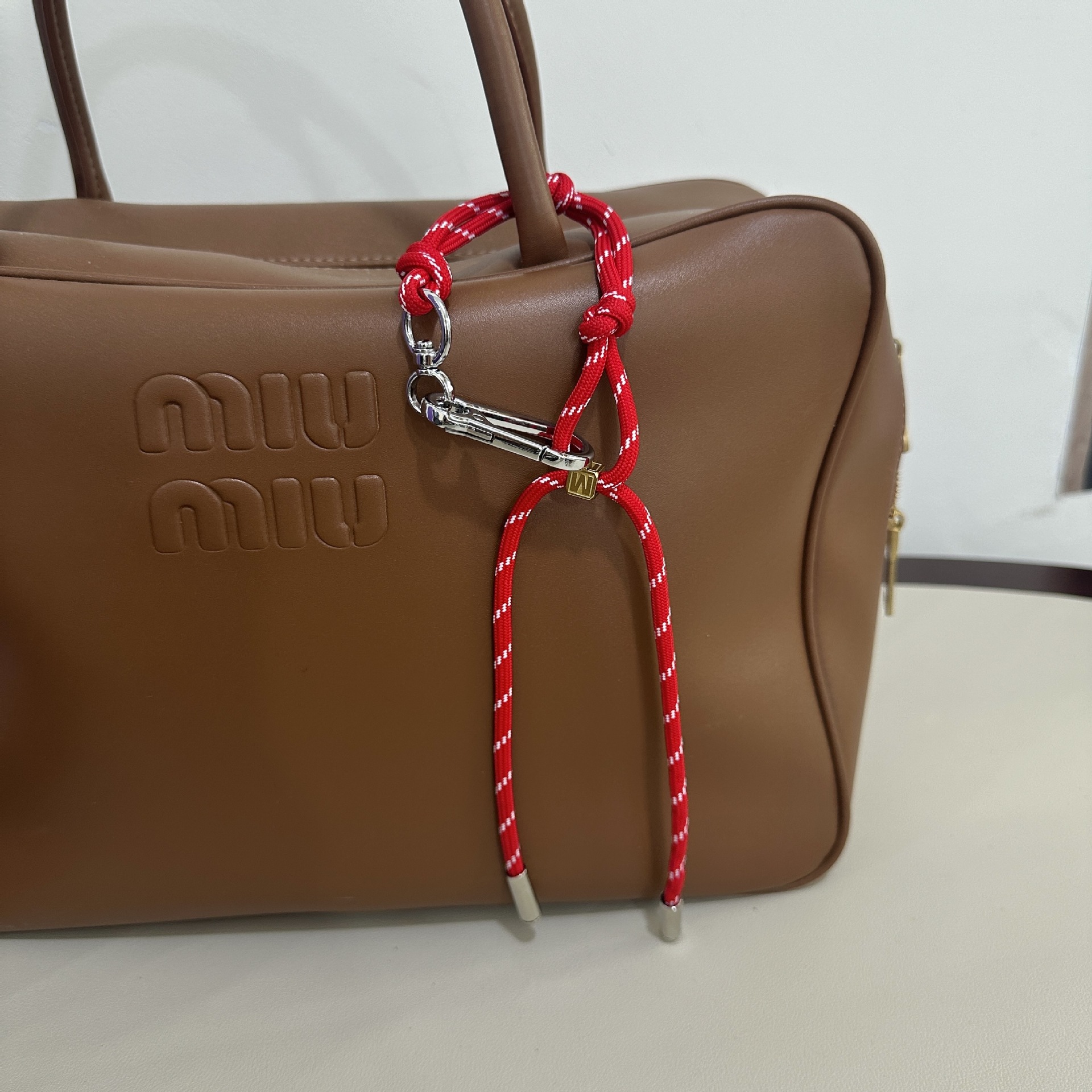 Christmas Red M Button