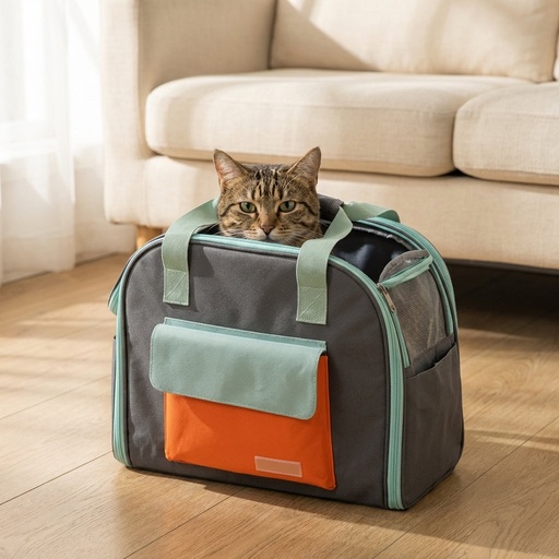 Foldable Pet Carrier Bag with Expandable Tent | Nylon | Up to 4 kg