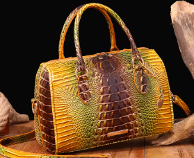 Crocodile skin bag