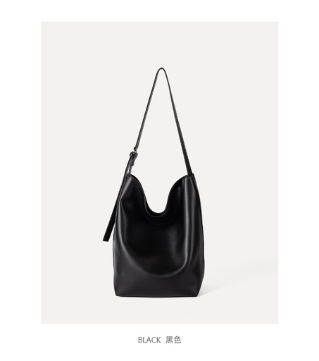 Weight 525g Large-capacity Bucket Solid Color Hand-carrying Shoulder Bag