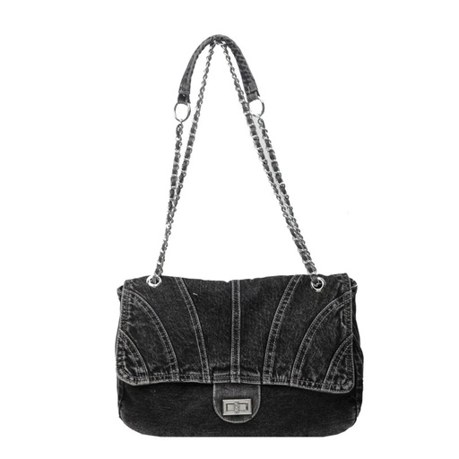 Wholesale Big Capacity Women Leisure Wear Jeans Bags Vintage Style Ladies Fashion Tote Shoulder Bags With Chain Handle