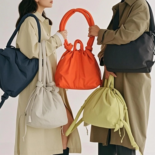 Puffer Backpack For Women Handbag With Top Handle Shoulder Bag Soft Lightweight Drawstring Puffy Tote Carry On Bag