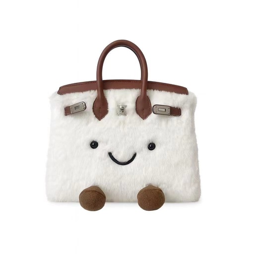 Original niche design jllycatlm style doll bag knock cute plush platinum bag bk elf handbag