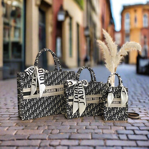 Carauana CARTSAIHN TDAE Canvas Tote Handbag | Floral Embroidery | Free Tracked Shipping | Christmas Birthday Gift Travel Accessories