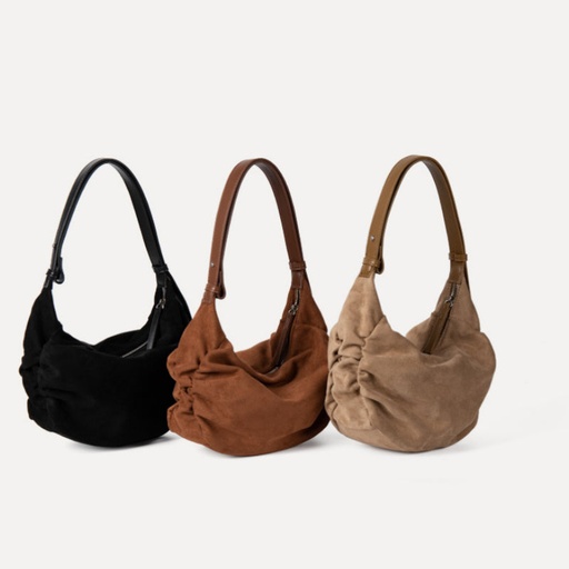 Price 7.30 USD, Weight 205g Women's Suede Shoulder Crossbody Dumpling Bag